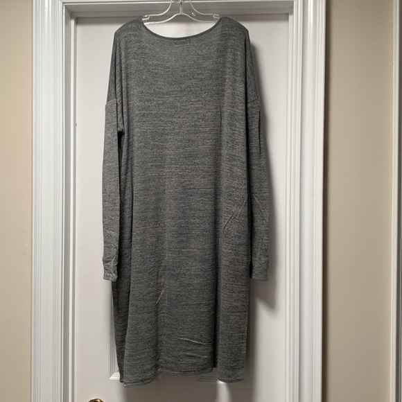 Aritzia Wilfred Free Gail Grey Longsleeve Dress - Picture 2 of 4